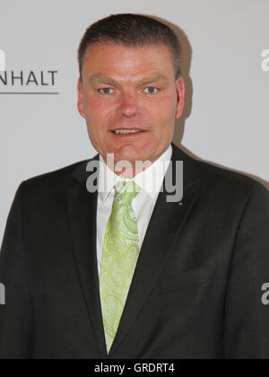 Holger Stahlknecht Le ministre de l'intérieur Cdu de Saxe-Anhalt Banque D'Images