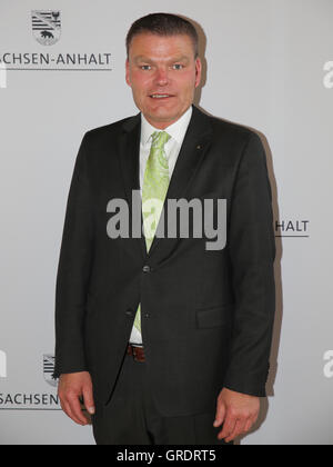 Holger Stahlknecht Le ministre de l'intérieur Cdu de Saxe-Anhalt Banque D'Images