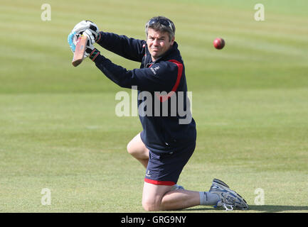 La CCC vs Essex Lancashire CCC - LV County Championship Division One au sol de cricket du comté de Ford, Chelmsford - 21/04/10 Banque D'Images