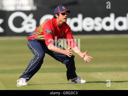 Alastair Cook, de l'Essex - Essex Eagles vs Yorkshire Carnegie - Clydesdale Bank 40 Cricket au sol du comté de Ford, Chelmsford - 25/04/10 Banque D'Images