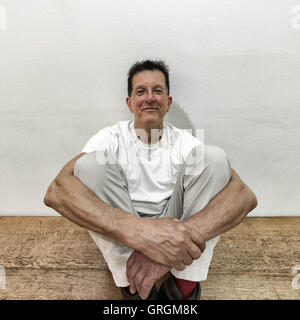 Londres, Royaume-Uni. 7 Septembre, 2016. Antony Gormley (sculpturist, siège d'un portrait expérimental à la National Portrait Gallery Crédit : Guy Josse/Alamy Live News Banque D'Images