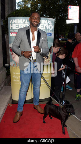 Londres, Royaume-Uni. 07Th Nov, 2016. Richard Blackwood participant à la Daily Mirror PRIX DES HÉROS ANIMAUX 2016 au Grosvenor House Hotel London Mercredi 7 Septembre 2016 Crédit : Peter Phillips/Alamy Live News Banque D'Images