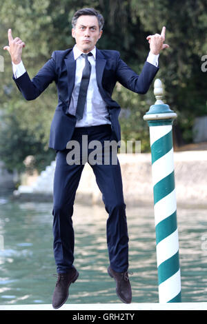 Venise, Italie. 7 Septembre, 2016. Filippo Timi acteur de film 'Questi giorni' , 73th Festival International du Film de Venise Photo Credit : Ottavia Da Re/Sintesi/Alamy Live News Banque D'Images