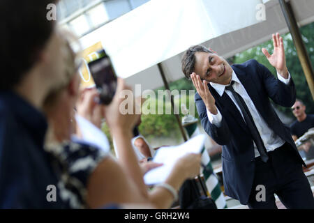 Venise, Italie. 7 Septembre, 2016. Filippo Timi acteur de film 'Questi giorni' , 73th Festival International du Film de Venise Photo Credit : Ottavia Da Re/Sintesi/Alamy Live News Banque D'Images