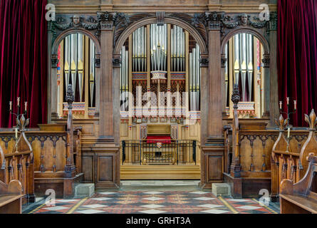 Intérieur de la chapelle de Merton College, Oxford, UK Banque D'Images