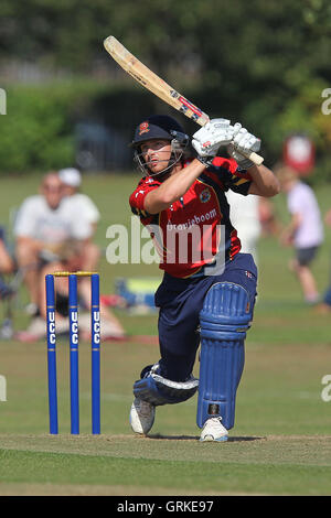 Jaik Mickleburgh en action au bâton d'Essex - Upminster CC vs Essex CCC - Graham Napier Cricket Match Prestations à Upminster Park - 09/09/12 Banque D'Images