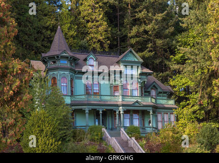 Le Shelton McMurphey Johnson House à Eugene, Oregon. Banque D'Images