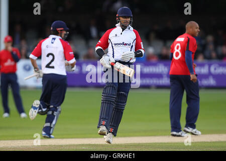 Essex Eagles vs Cooky's All-Stars - Cooky's T20 All-Star Big Bash pour Alastair Cook 2014 année de prestations au sol, Chelmsford Essex County - 05/06/14 Banque D'Images