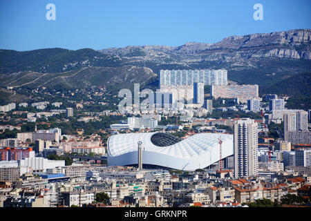 Le Nouveau Stade Vélodrome MARSEILLE Bouches-du-Rhome France Banque D'Images