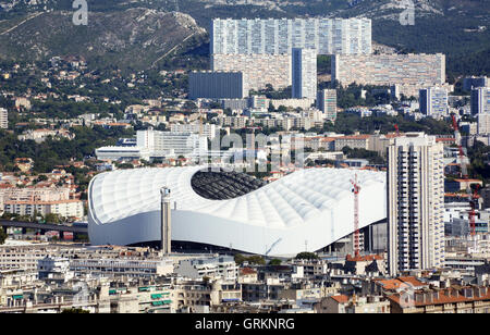 Le Nouveau Stade Vélodrome MARSEILLE Bouches-du-Rhome France Banque D'Images