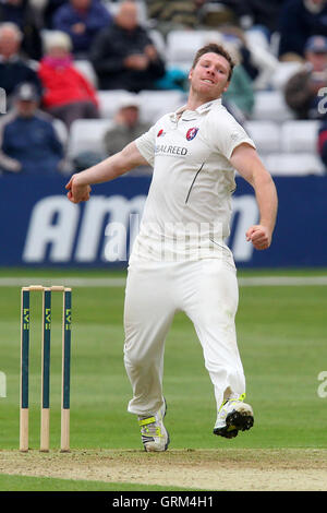 Matt Coles dans bowling pour action - Essex Kent Kent vs CCC CCC - LV County Championship Division Two de cricket au sol, Chelmsford Essex County - 22/05/13 Banque D'Images