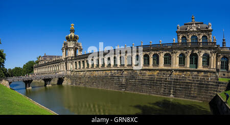 Le Palais Zwinger dans la ville de Dresde, Saxe, Allemagne. Banque D'Images