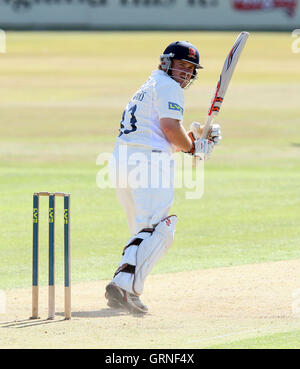 John Maunders en action au bâton d'Essex - Essex LA CCC vs Leicestershire CCC - LV County Championship Division Two de cricket au sol du comté de Ford, Chelmsford - 26/08/09 Banque D'Images