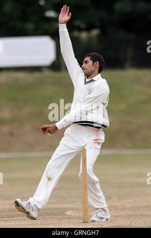 2ème CCC Essex Sussex vs XI XI - 2ème CCC Deuxième onze championnat à Coggeshall CC - 13/07/10 Banque D'Images