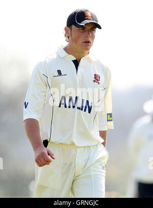 Michael Comber de Essex Essex - CCC 2e XI vs Suffolk CCC - Cricket Friendly à Billericay Cricket Club - 18/04/10 Banque D'Images