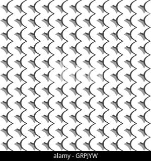 Avec motif ondulé, billowy intersections de lignes. Grille de lignes irrégulières sans soudure parfaitement tendance. Illustration de Vecteur