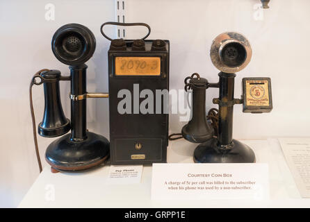 Le New Hampshire musée du téléphone dans la région de Warner NH Banque D'Images