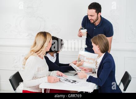 Diverses personnes Architecte Concept de travail de groupe Banque D'Images