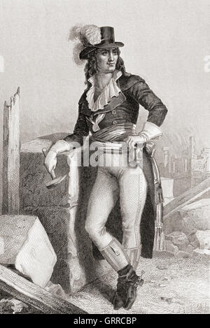 Jean-Marie Collot d'Herbois, 1749 - 1796. L'acteur français, dramaturge, essayiste, et révolutionnaire. Banque D'Images