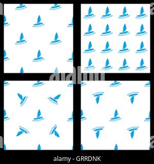 Planche à voile modèle homogène. Illustration de Vecteur