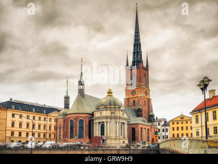 Église Riddarholm à Stockholm, Suède Banque D'Images