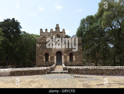 Fasiladas' baignoire à Gondar, en Éthiopie. Banque D'Images