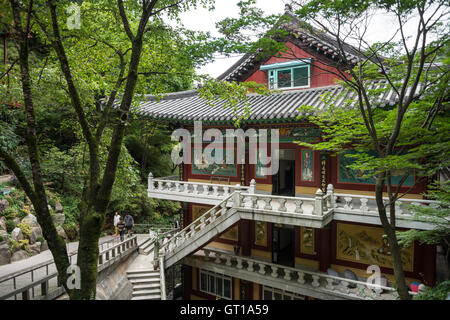 Chungcheongbuk-do, Corée du Sud - le 29 août 2016 : Guinsa temple en montagnes Sobaek, Corée du Sud Banque D'Images