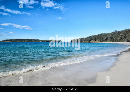 Avis de Murrays Beach situé dans la ville pittoresque de Jervis Bay, parc national Booderee, New South Wales, NSW, Australie Banque D'Images