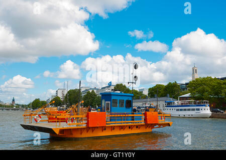 Föri, traversée en ferry de la rivière Aura, Turku, Finlande Banque D'Images