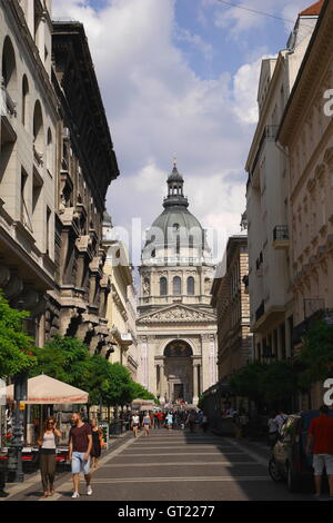 St Stephen's Basilica, conçu par Jozsef Hild, Budapest, Hongrie Banque D'Images