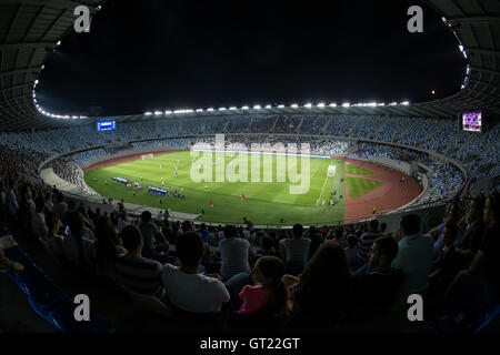 Tbilissi, Géorgie - 18 août 2016 : vue de l'Intérieur Boris Paichadze Arène Dinamo lors de l'UEFA Europa League, premier tour de Banque D'Images