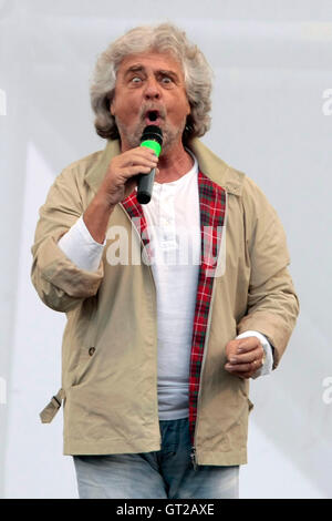 Beppe Grillo 8 septembre 2016 Rome 5 étoiles mouvement parti. Samantha Zucchi Insidefoto Photo Banque D'Images