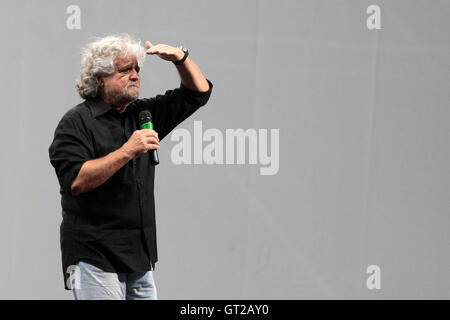 Beppe Grillo 8 septembre 2016 Rome 5 étoiles mouvement parti. Samantha Zucchi Insidefoto Photo Banque D'Images