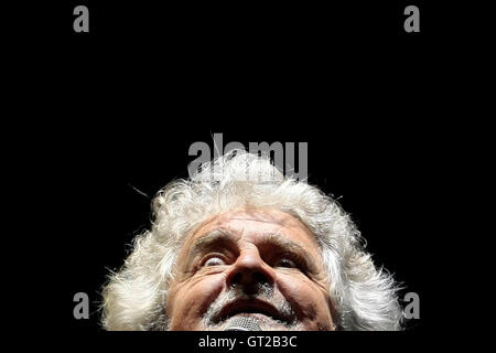 Beppe Grillo 8 septembre 2016 Rome 5 étoiles mouvement parti. Samantha Zucchi Insidefoto Photo Banque D'Images