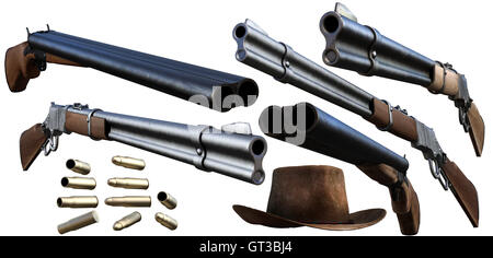 Pistolets de cow-boy Banque D'Images