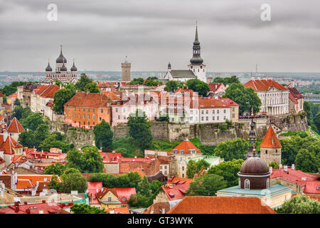 Juillet 2016, la vieille ville de Tallinn (Estonie), HDR-technique Banque D'Images