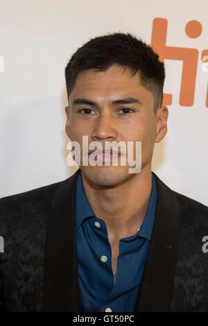 Sensmeier acteur Martin assiste à la première de The Magnificent Seven au cours de la 41e Festival International du Film de Toronto, TIFF, au Roy Thomson Hall à Toronto, Canada, le 08 septembre 2016. Photo : Hubert Boesl /dpa - PAS DE FIL - SERVICE Banque D'Images