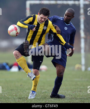 Les Renards Hoxton vs Eureka - Hackney & Leyton Ligue au East Marsh, Hackney - 04/01/09 Banque D'Images