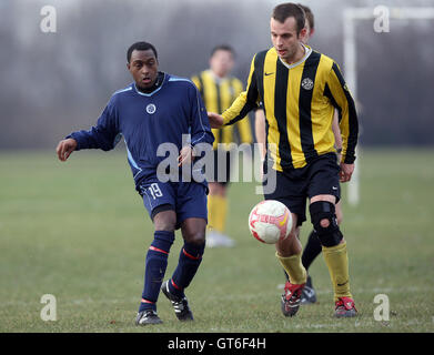 Les Renards Hoxton vs Eureka - Hackney & Leyton Ligue au East Marsh, Hackney - 04/01/09 Banque D'Images