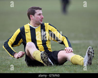 Les Renards Hoxton vs Eureka - Hackney & Leyton Ligue au East Marsh, Hackney - 04/01/09 Banque D'Images