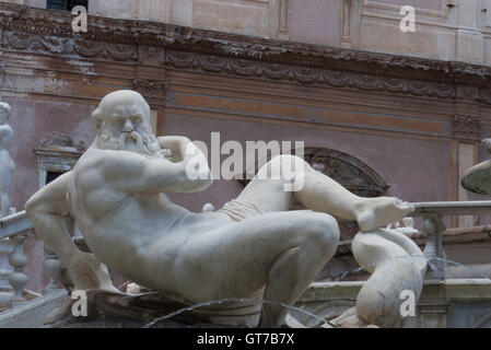 Sculptures Figuratives autour de Palerme, Italie Banque D'Images