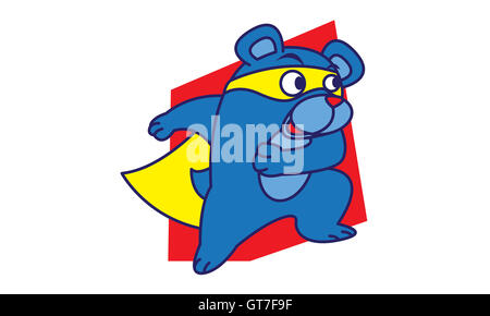 Super l'ours de vector art Banque D'Images