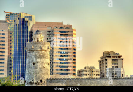 Qasr al-Hosn, un ancien fort à Abu Dhabi, Émirats arabes unis Banque D'Images