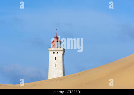 Rubjerg Lighthouse et Dune, Knude, Lokken, Nord Jutland, Danemark Banque D'Images