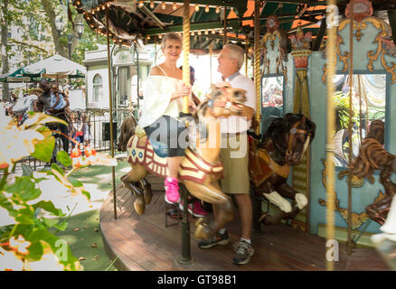 Couple à loisir, NYC Banque D'Images