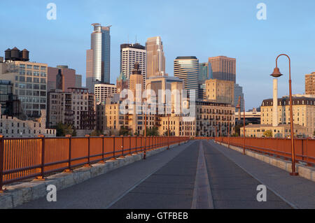 Minneapolis. Image de la ville de Minneapolis en début de matinée. Banque D'Images