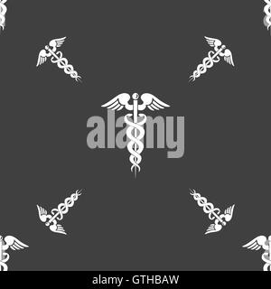 Signe de la médecine. Motif transparente sur un fond gris. Vector Illustration de Vecteur