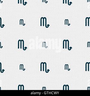 Signe du scorpion. Motif géométrique transparente avec la texture. Vector Illustration de Vecteur