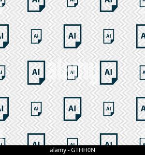 L'icône de fichier AI SIGNE. Motif géométrique transparente avec la texture. Vector Illustration de Vecteur