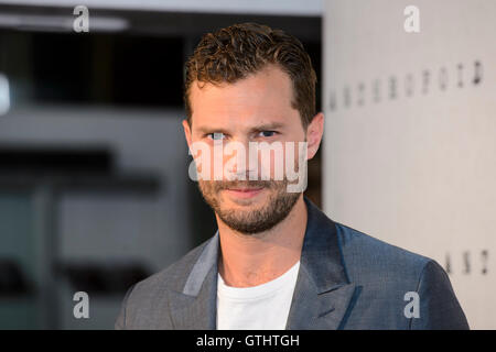 Photo du dossier datée du 30/08/16 de Jamie Dornan, qui a insisté pour que son tour de fabrication d'étoiles dans 50 nuances de gris était 'juste un autre travail'. Banque D'Images